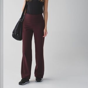 Lululemon Stillness Pant - Bordeaux Drama